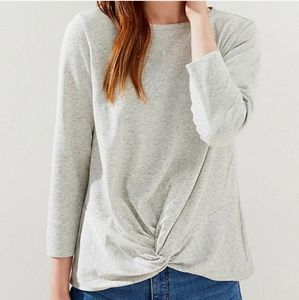NWT LOFT Petite Twist Hem Sweatshirt